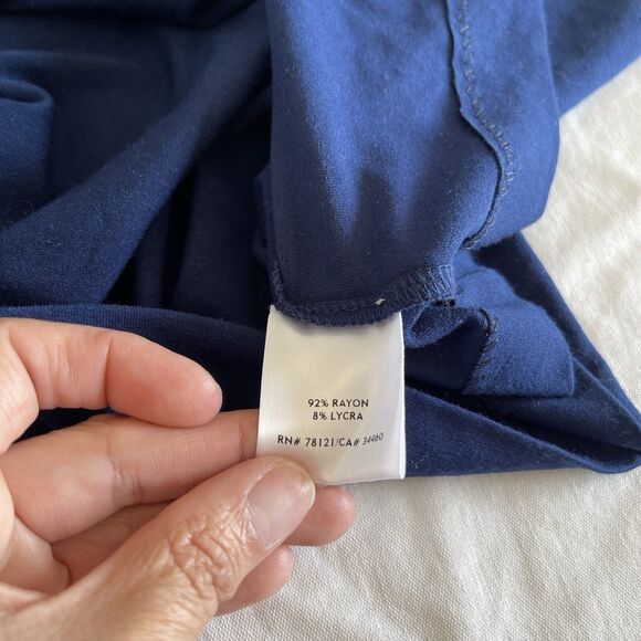 Eileen Fisher Womens Dress Size Petite  Small Blue Open Back Long Sleeve Modern - Picture 10 of 14